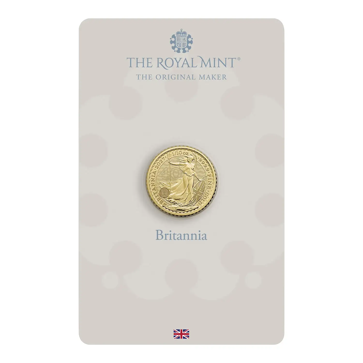 1/10th oz Gold Royal Mint Britannia 9999 Bullion Coin Blister Pack