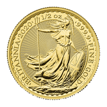 1/2oz Half Ounce Gold Royal Mint Britannia 9999 Bullion Coin