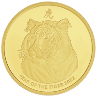  1oz ABC Bullion Minted Lunar Tiger 9999 Coin Gold