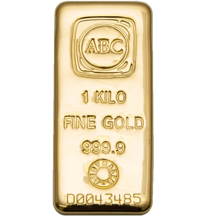 Gold Bullion Bars 1kg ABC Cast Gold Bullion Bar 9999 Purity